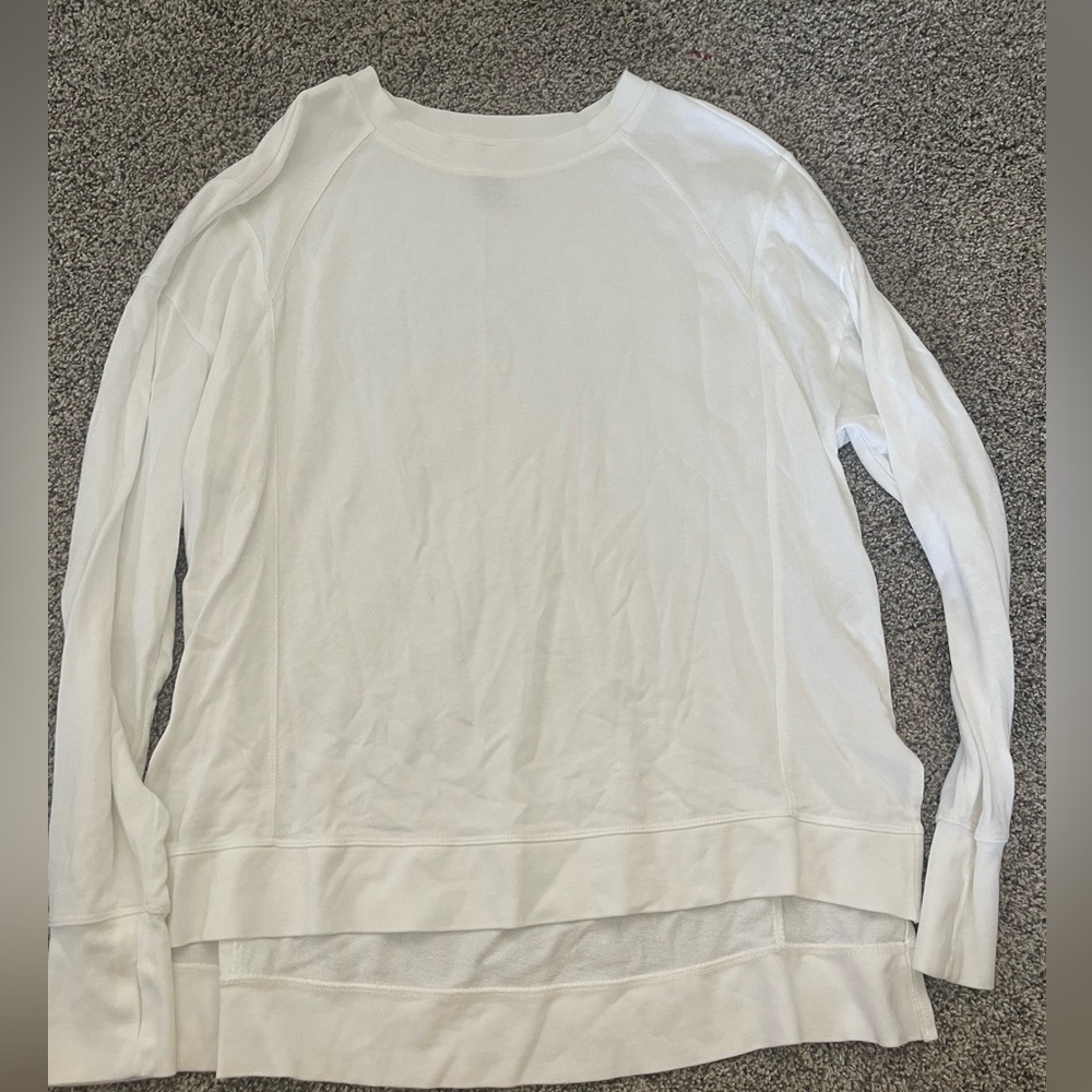 Sweaty Betty white long sleeves